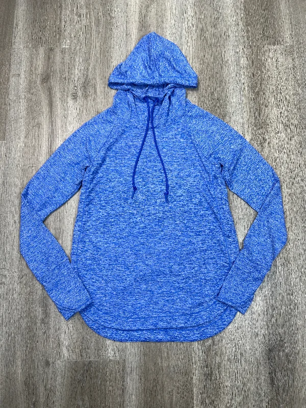 neon abstract sweatshirts -Sweatshirt Hoodie By Athleta In Blue, Size: Xs