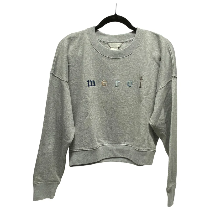 funny dad sweatshirts -Sweatshirt Crewneck By Club Monaco In Grey, Size: L