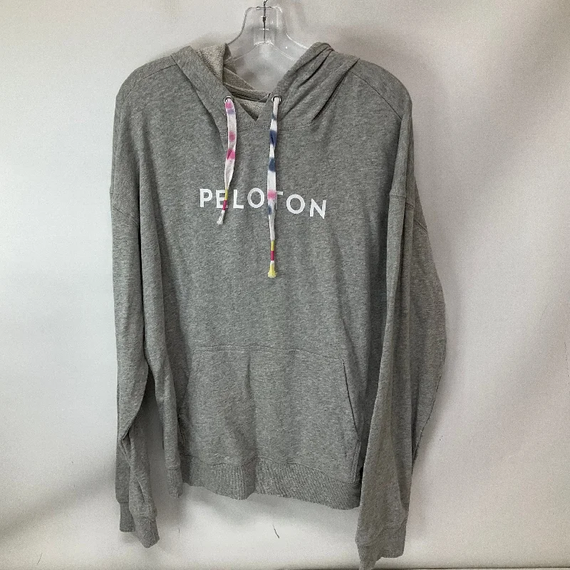 neon pattern sweatshirts -Athletic Sweatshirt Hoodie By Cmc In Grey, Size: Xl