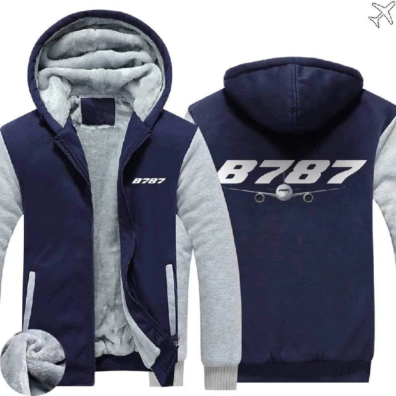 family vibe hoodies -BOEING B787 ZIPPER SWEATERS