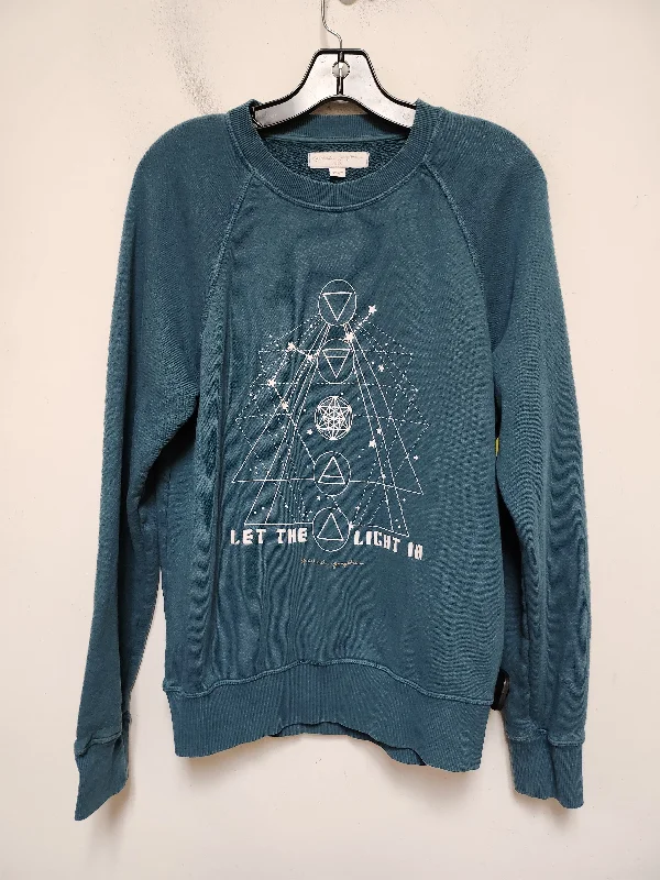 cool geometric sweatshirts -Sweatshirt Crewneck By Spiritual Gangster In Green, Size: M