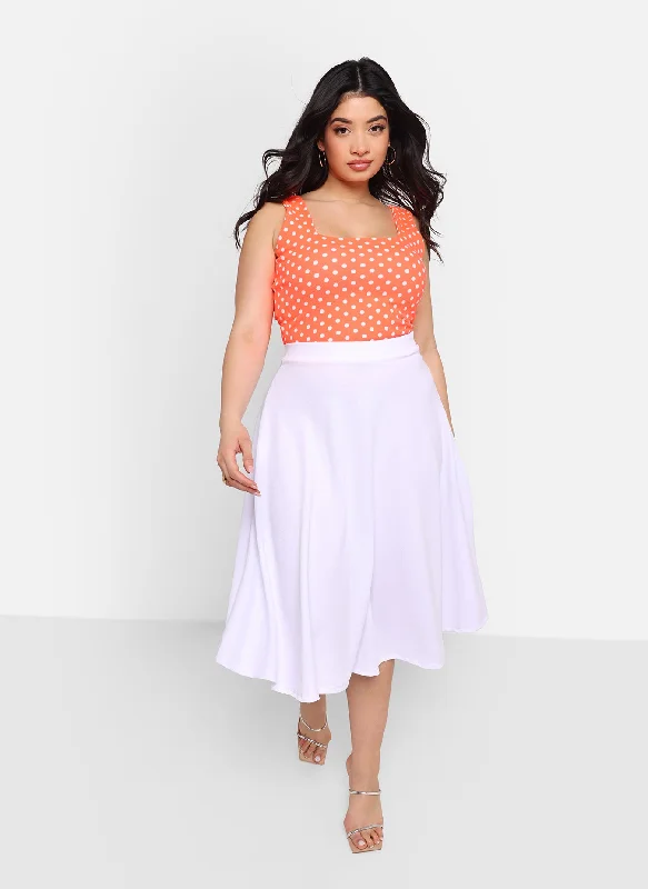 warm thermal A-line skirts -Fiona Midi A Line Skirt