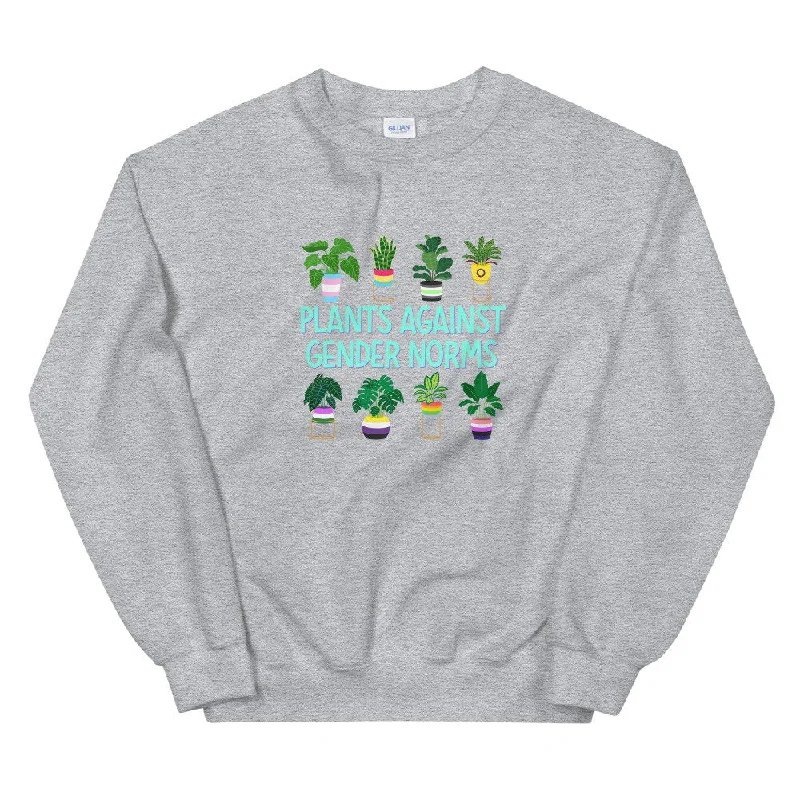 pastel sweatshirts for girls -Plants Against Gender Norms Sweatshirt