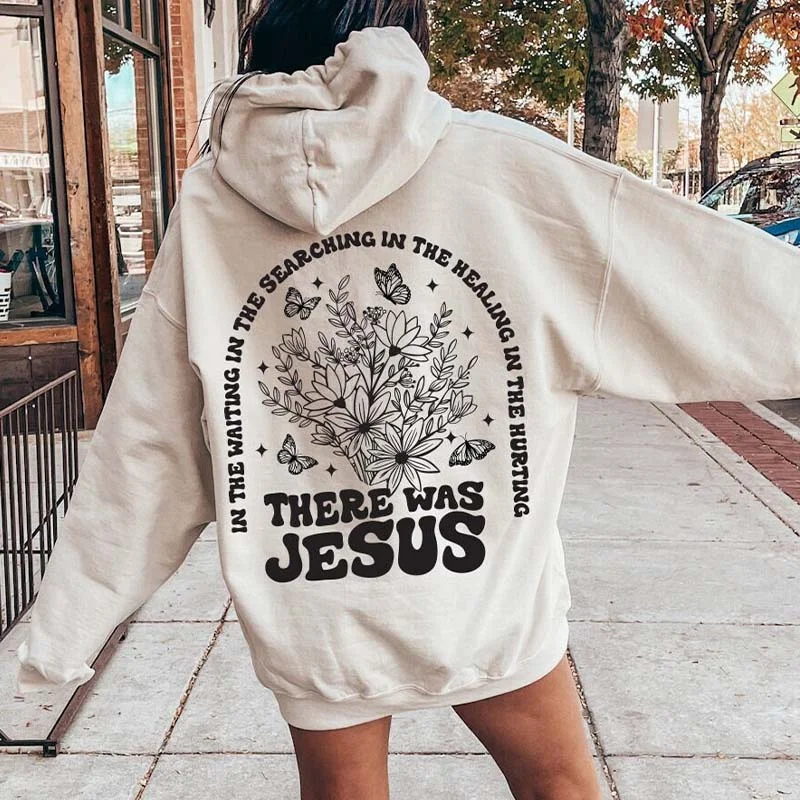 neon vibe hoodies -There Was Jesus Hoodie