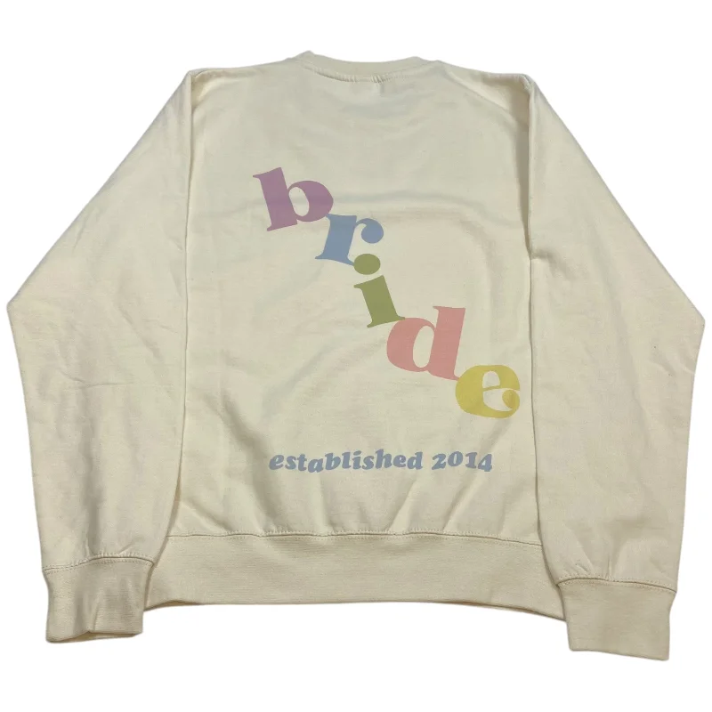 pastel graphic sweatshirts -Sweatshirt Crewneck By Just Hoods In Cream, Size: M