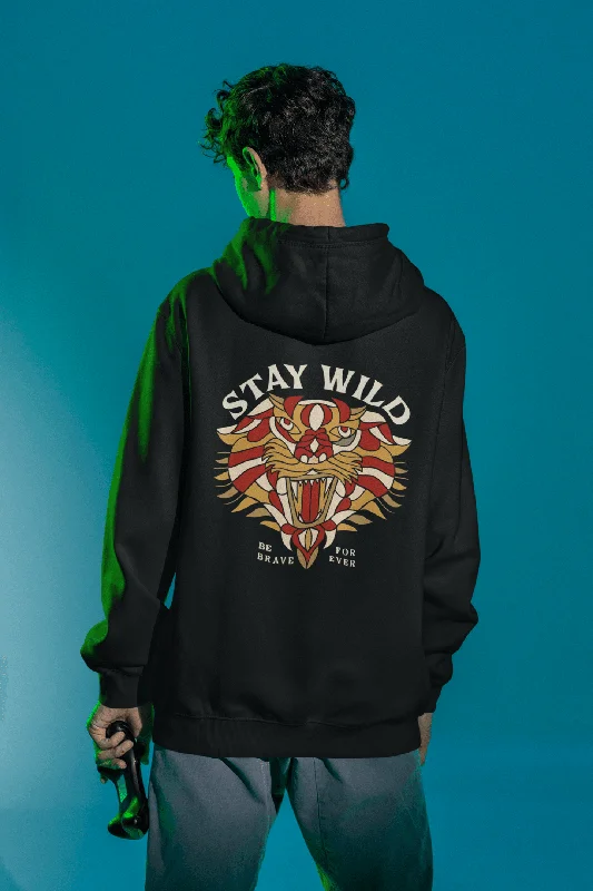 geek geometric hoodies -Stay Wild Men's Hoodie