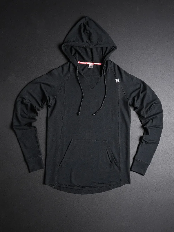 camouflage hoodies hunting -CORE PULLOVER - BLACK