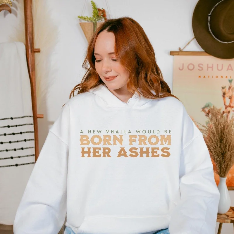 retro cartoon hoodies -Born From Her Ashes Vhalla Yarl Hoodie