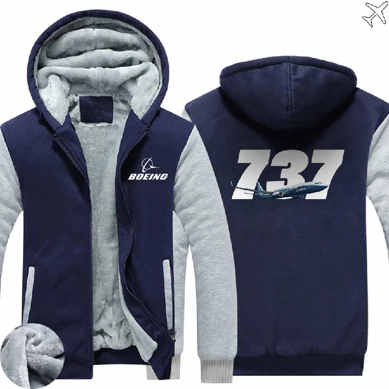 minimalist geometric hoodies -BOEING 737 ZIPPER SWEATERS