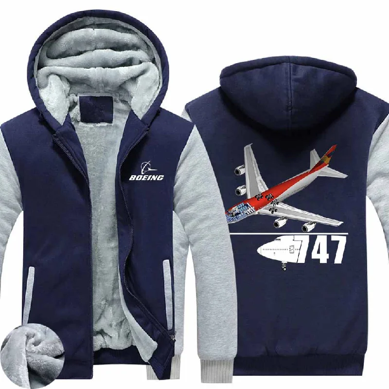 abstract vibe hoodies -BOEING 747 ZIPPER SWEATERS