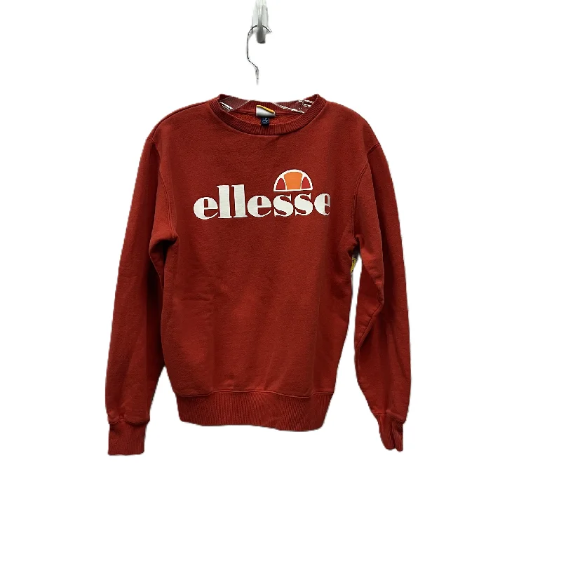 cheap sweatshirts under $20 -Athletic Sweatshirt Crewneck By Ellesse In Red, Size: S