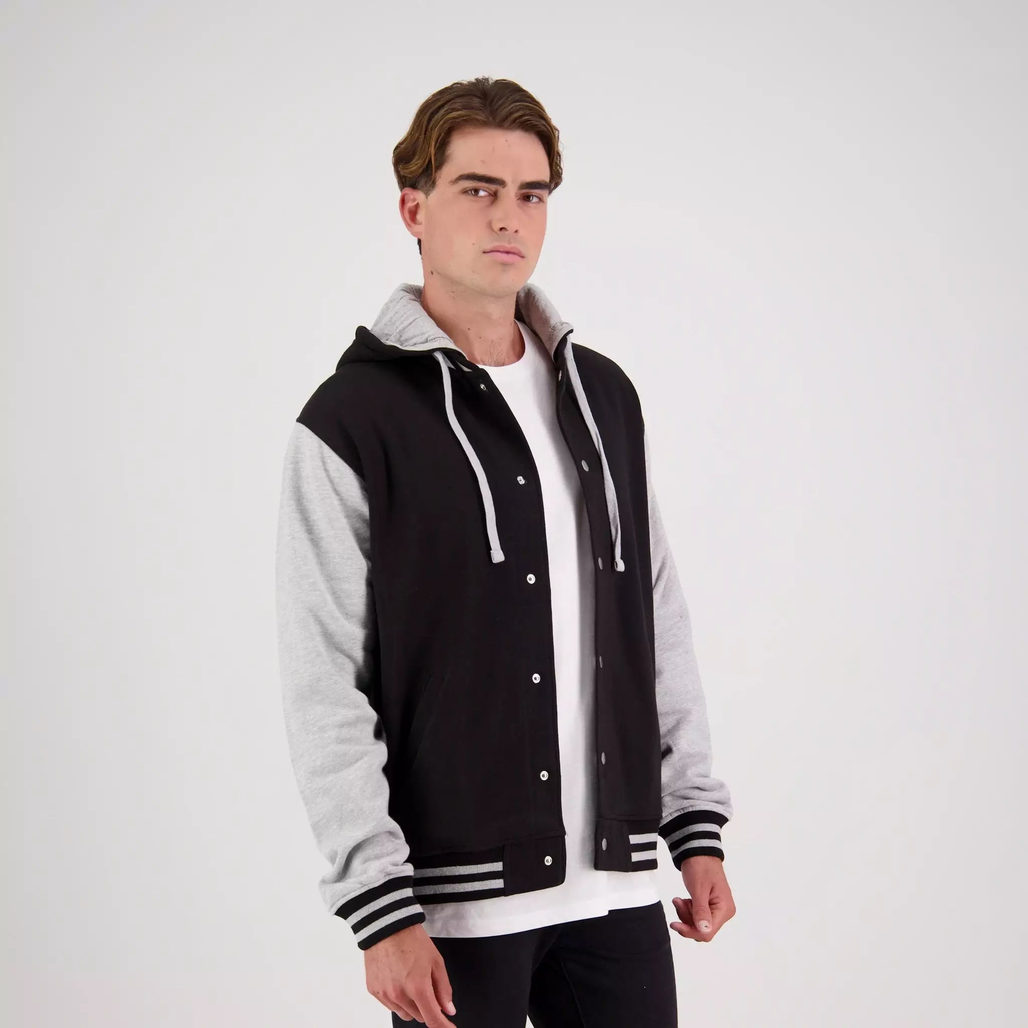 cool family hoodies -HLM  Cloke Adults Hooded Letterman Jackets