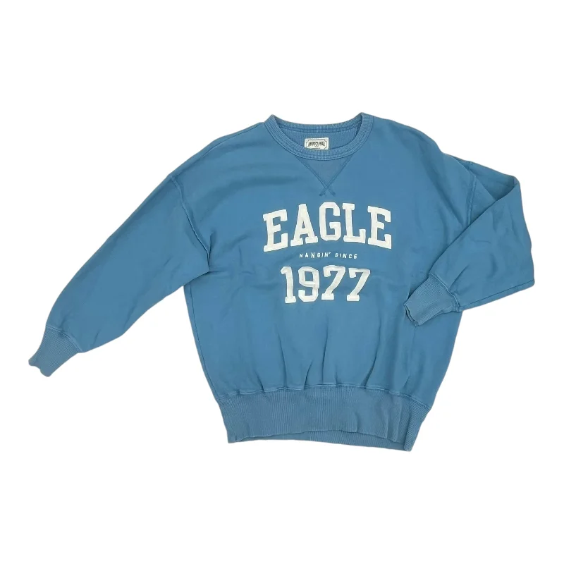 music sweatshirts for festivals -Sweatshirt Crewneck By American Eagle In Blue, Size:Xs