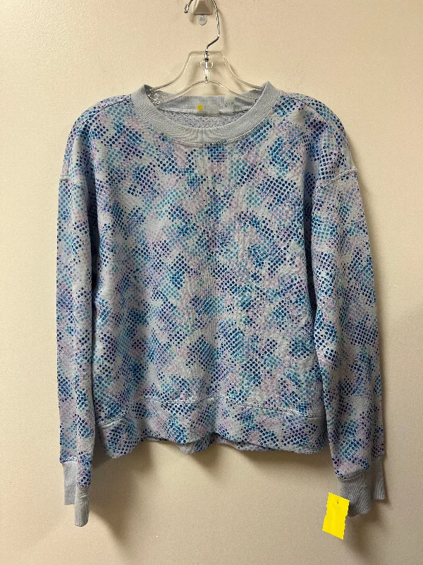 pastel abstract sweatshirts -Athletic Sweatshirt Crewneck By Zella In Purple, Size: Xl