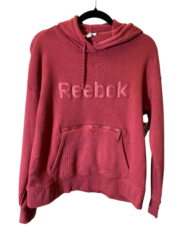 family floral sweatshirts -Sweatshirt Hoodie By Reebok In Red, Size: M