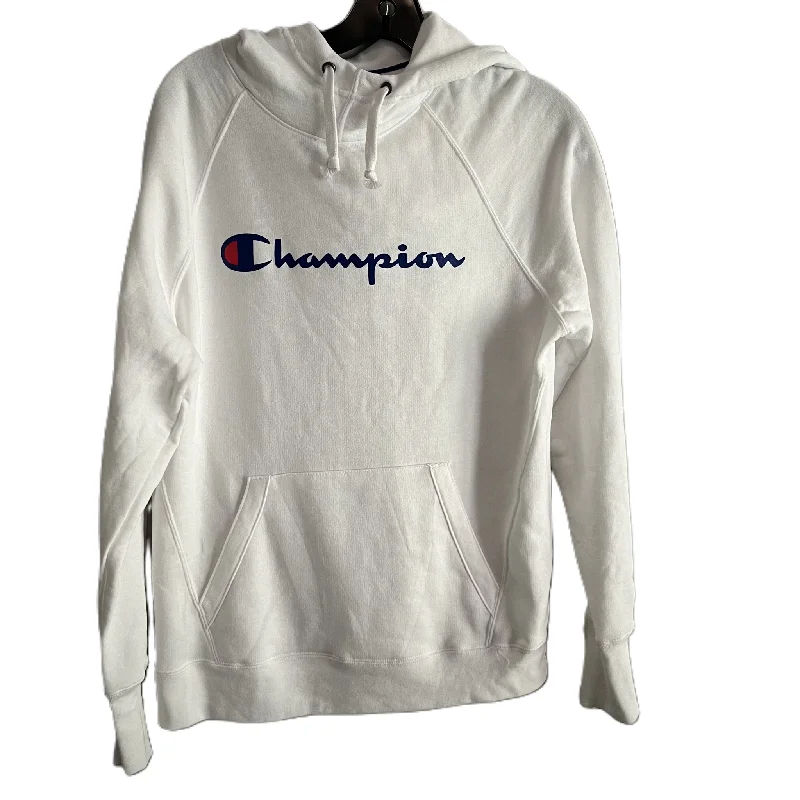 holiday sweatshirts christmas -Sweatshirt Hoodie By Champion In White, Size: M