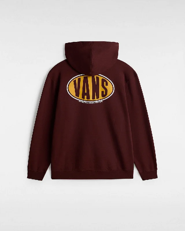 sci-fi style hoodies -Vans Mens Spray On Loose Pullover Hoodie - Bitter Chocolate