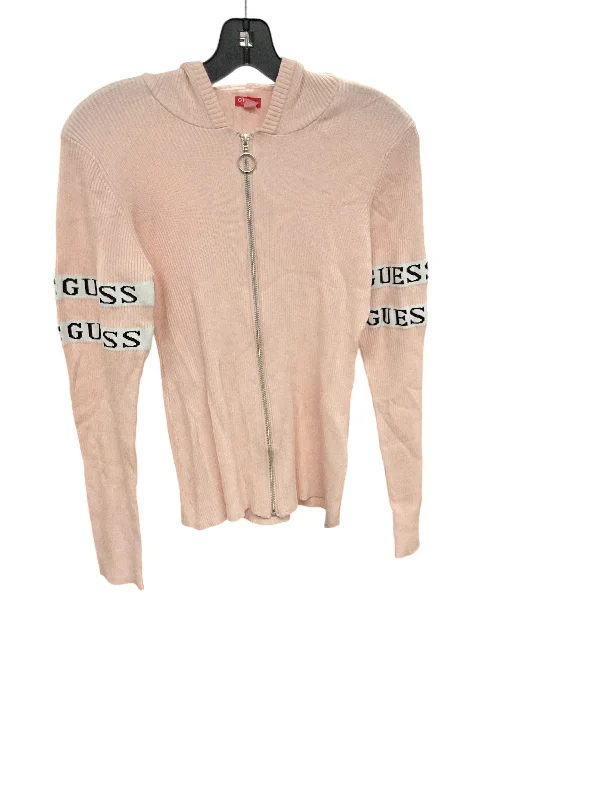 boho sweatshirts women -Sweatshirt Hoodie By Guess In Pink, Size: L