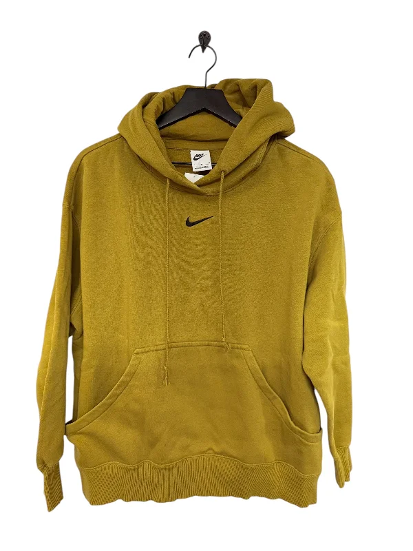 animal lover sweatshirts -Athletic Sweatshirt Hoodie By Nike Apparel In Chartreuse, Size: M