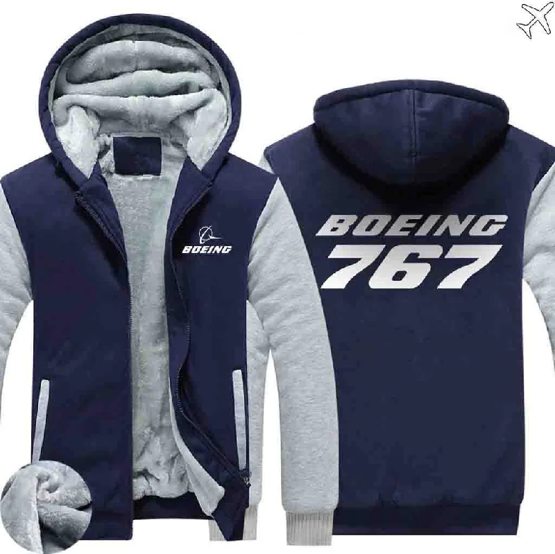 tie-dye pattern hoodies -BOEING 767 ZIPPER SWEATERS