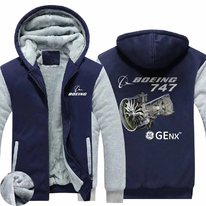 retro design hoodies -THE GENX B747 ZIPPER SWEATERS