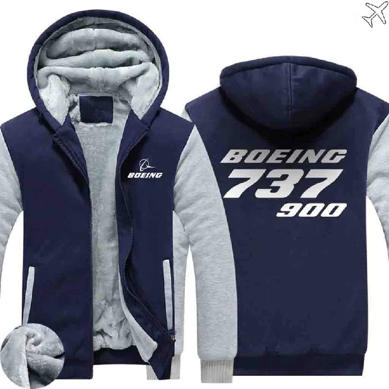 sci-fi art hoodies -BOEING 737-900 ZIPPER SWEATERS