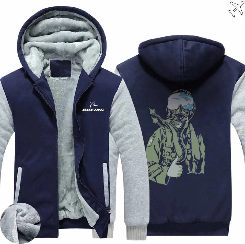 holiday art hoodies -BOEING AMES BROS F 15 ZIPPER SWEATERS