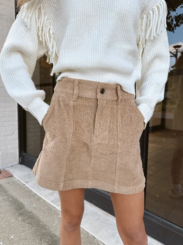 cozy wool mini skirts -Make A Debut Skirt