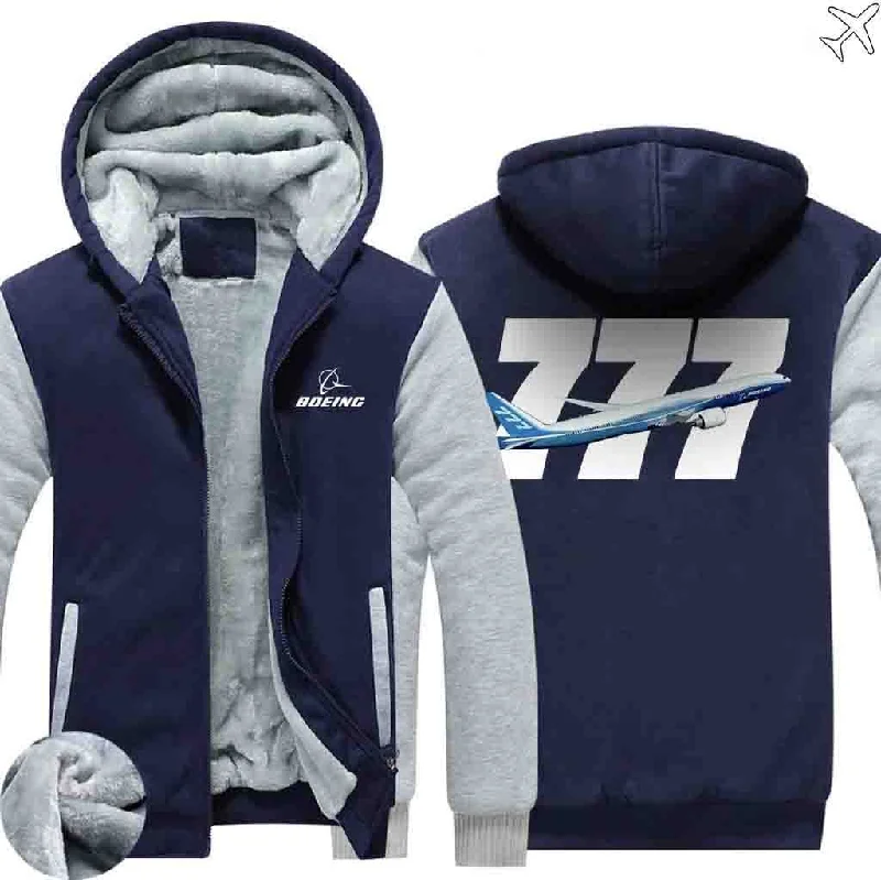 cartoon abstract hoodies -BOEING 777 ZIPPER SWEATERS