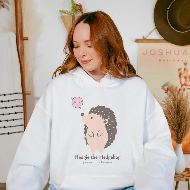 family print hoodies -Hedgie the Hedgehog Hoodie