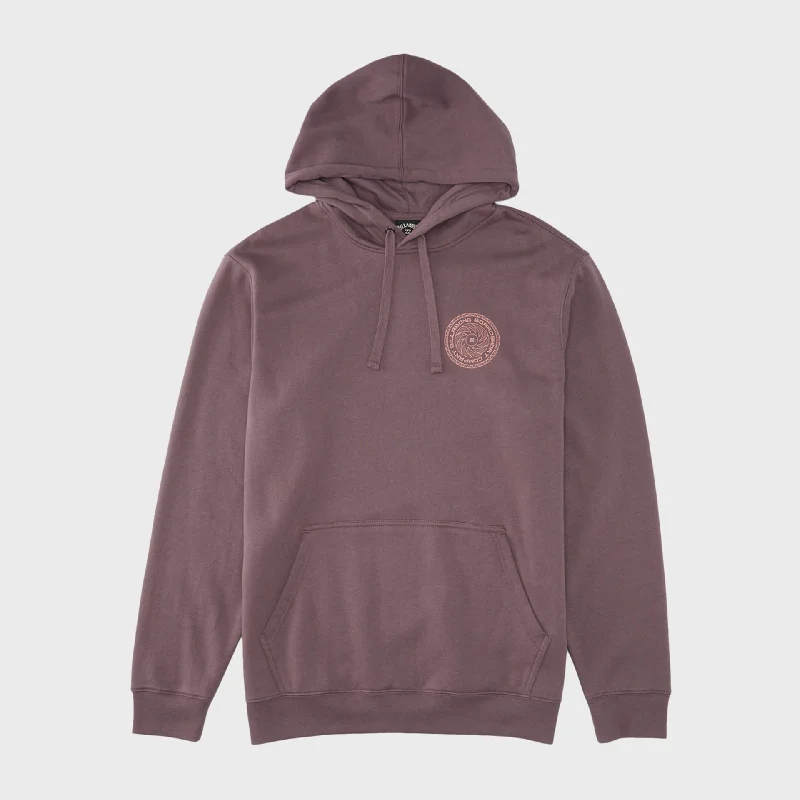 distressed vibe hoodies -Billabong Mens Short Sands Pullover Hoodie - Vintage Violet