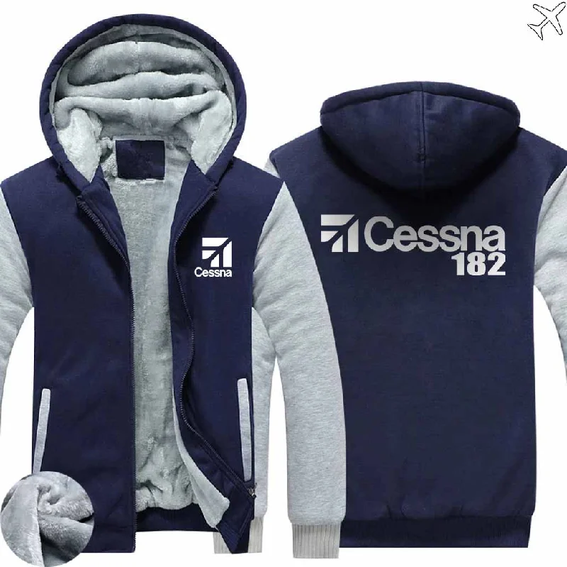 nurse geometric hoodies -C-ESSNA 182 ZIPPER SWEATERS