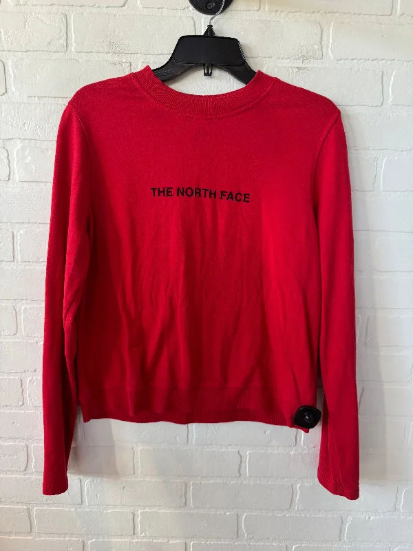 animal graphic sweatshirts -Athletic Sweatshirt Crewneck By The North Face In Red, Size: L