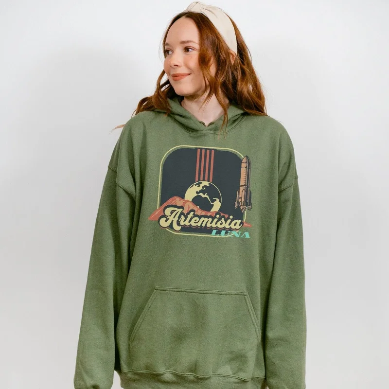 retro print hoodies -Artemisia Capital City of Luna Hoodie