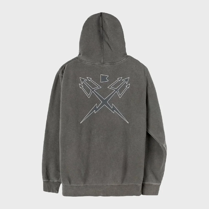 animal trend hoodies -Dark Seas Streamline Fleece Hoodie - Black