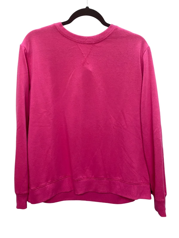 tie-dye style sweatshirts -Sweatshirt Crewneck By Stars Above In Pink, Size: L