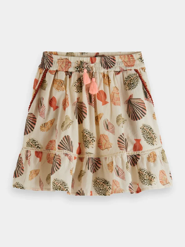 stretchy knit maxi skirts -Kids - Printed mini skirt