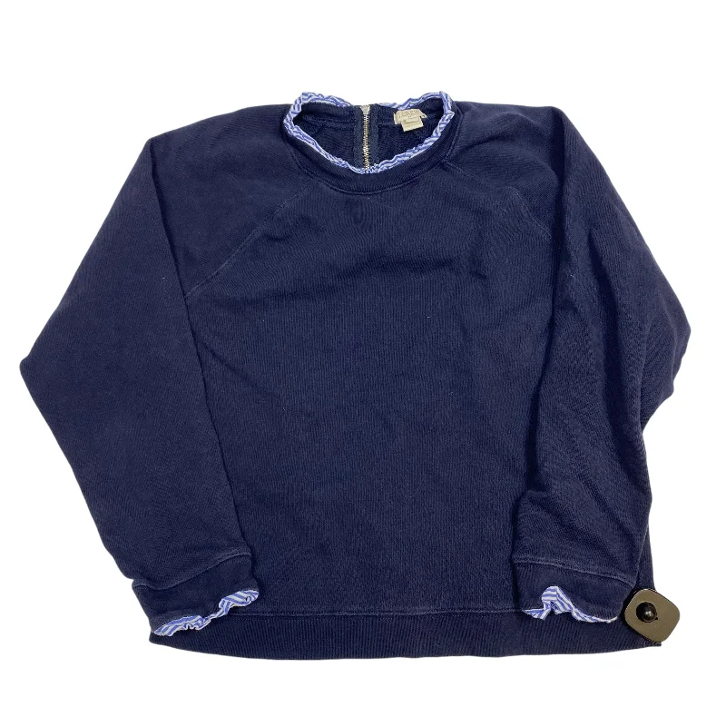 rainbow design sweatshirts -Sweatshirt Crewneck By J. Crew In Navy, Size: M