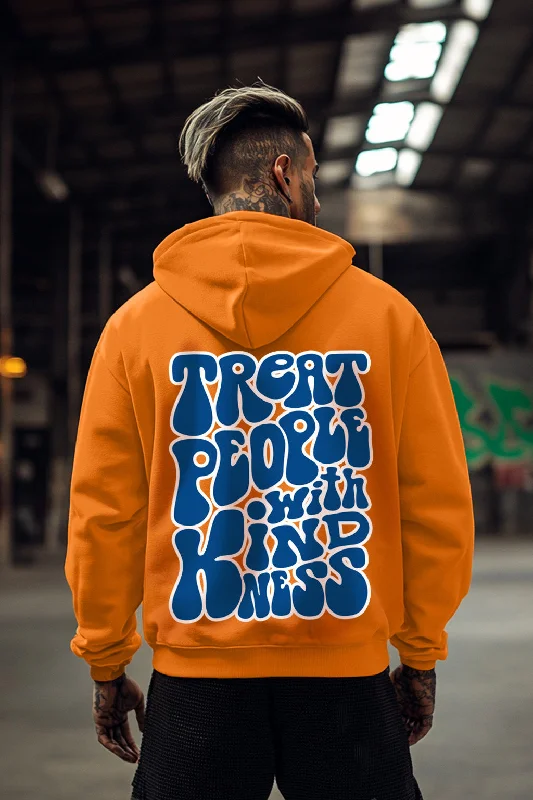 rock style hoodies -Brandy Bliss: Chic Orange Sun Men's Pullover