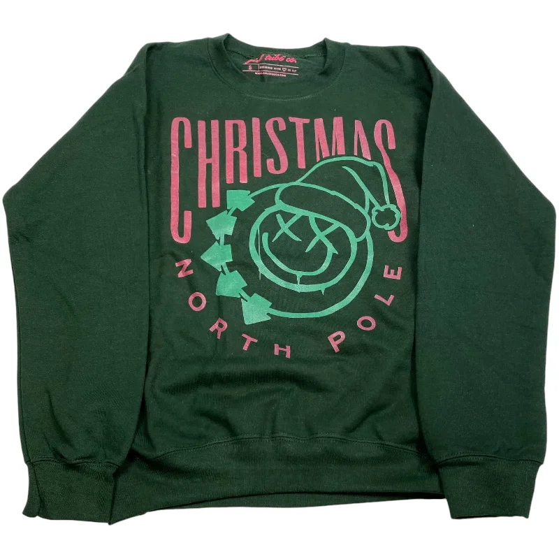 rock trend sweatshirts -Sweatshirt Crewneck By Girl Tribe Co. In Green, Size: S