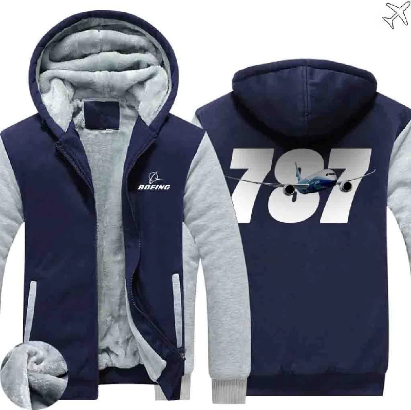 workout abstract hoodies -BOEING 787 ZIPPER SWEATERS