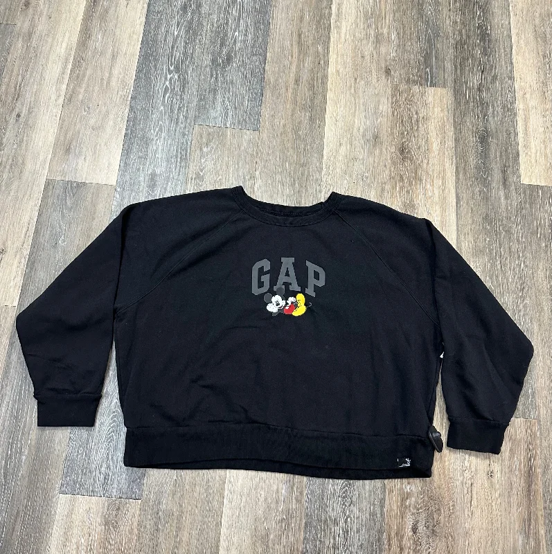 animal graphic sweatshirts -Sweatshirt Crewneck By Gap In Black, Size: Xxl