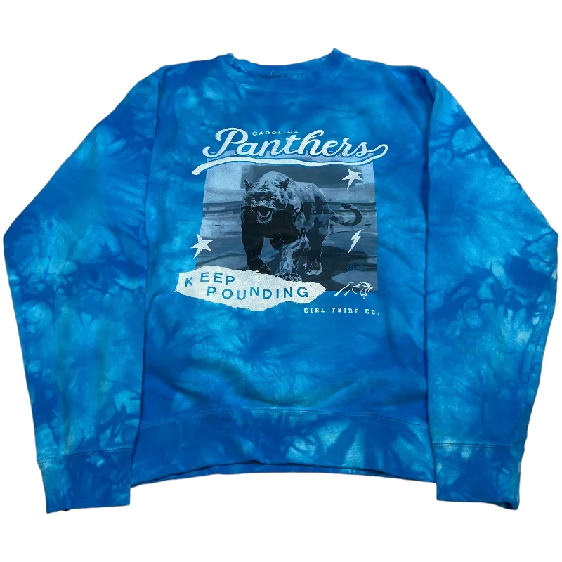 surf style sweatshirts -Sweatshirt Crewneck By Girl Tribe Co. In Blue, Size: M