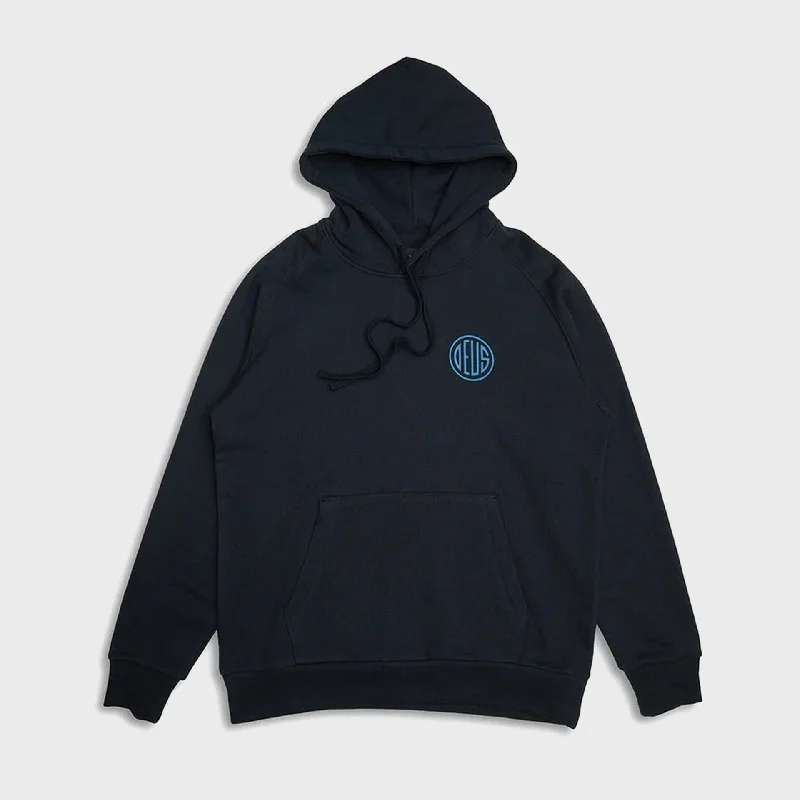 holiday style hoodies -Deus Mens Pill Logo Hoodie - Black