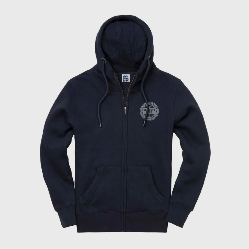 distressed art hoodies -Old Guys Rule 'Natural Traction II' Zip Hoodie - Navy