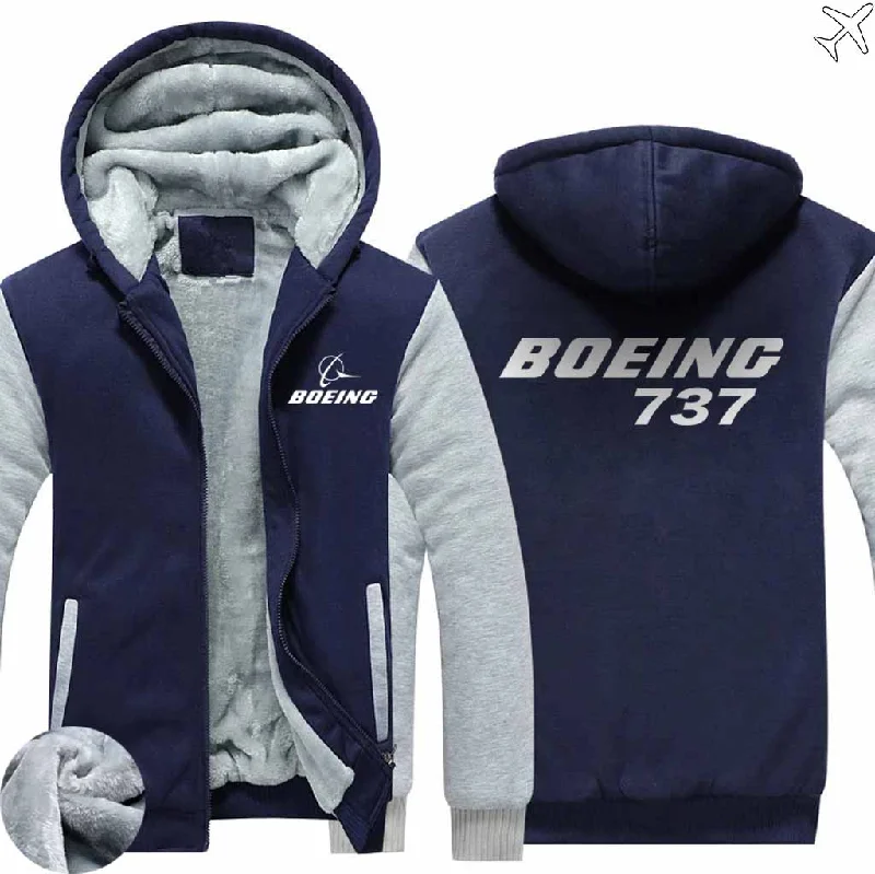 pastel style hoodies -BOEING 737 ZIPPER SWEATERS