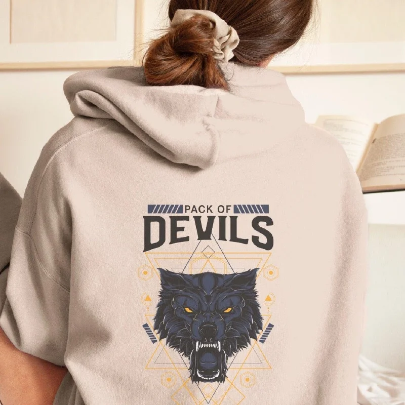 bold stripe hoodies -Alpha of the Pack of Devils Hoodie