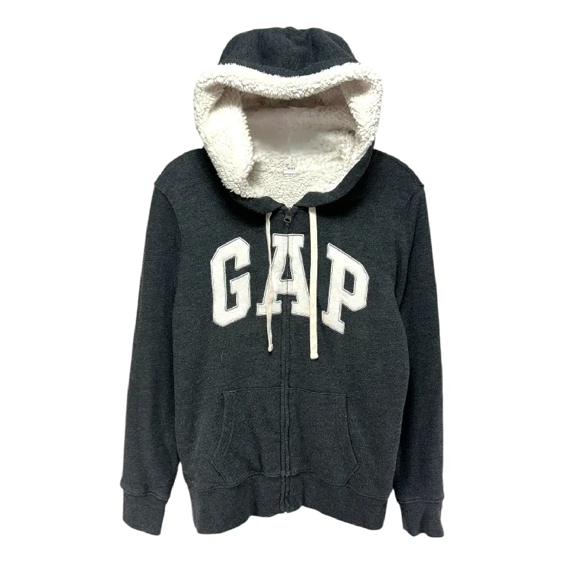 tie-dye design sweatshirts -Sweatshirt Hoodie By Gap In Grey, Size: S