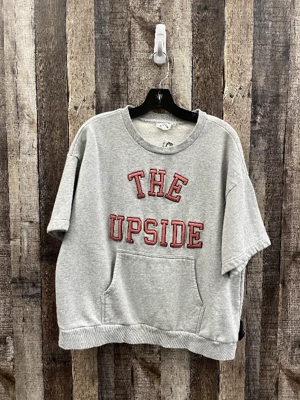 retro print sweatshirts -Sweatshirt Crewneck By The Upside In Grey, Size: S