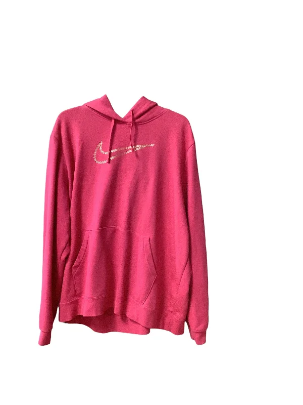 retro gaming sweatshirts -Sweatshirt Hoodie By Nike Apparel In Pink, Size: Xxl